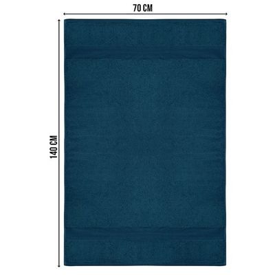 Ideal Home 100% Cotton 4 pc Bath Towel Set Teal Blue