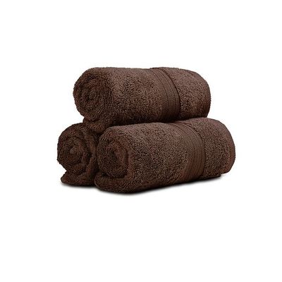 Ideal Home 100% Cotton 6 pc Hand Towel Set Dark Brown