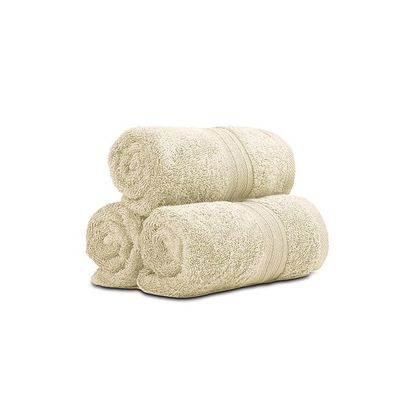 Ideal Home 100% Cotton 6 pc Hand Towel Set Cream