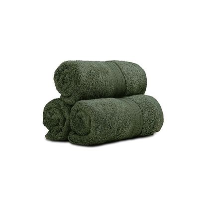Ideal Home 100% Cotton 6 pc Hand Towel Set Army Green