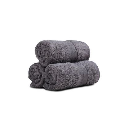 Ideal Home 100% Cotton 6 pc Hand Towel Set Charcoal