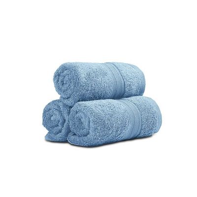 Ideal Home 100% Cotton 6 pc Hand Towel Set Sky Blue