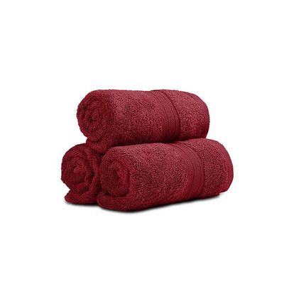 Ideal Home 100% Cotton 6 pc Hand Towel Set Burgandy