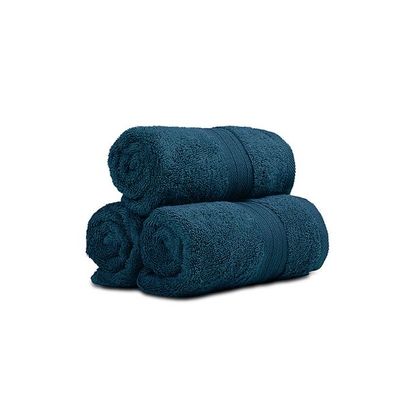 Ideal Home 100% Cotton 6 pc Hand Towel Set Teal Blue