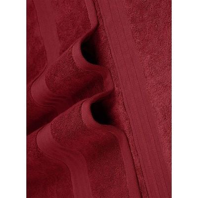 Ideal Home 100% Cotton 12 pc Face Towel Set Burgandy