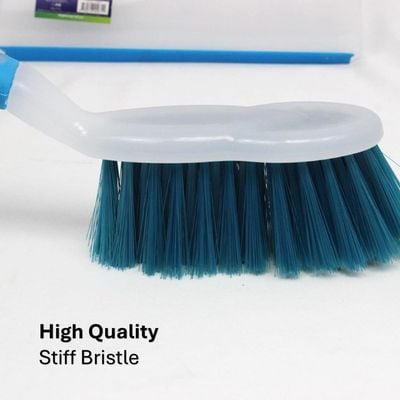 Clean & Care 2 Set Dustpan and Brush Set Durable, Multi-Purpose, Lightweight Cleaning Solution with Stiff Bristles, Ergonomic Grip, Assorted Colors Efficient Cleaning Perfect for Home, Office Car