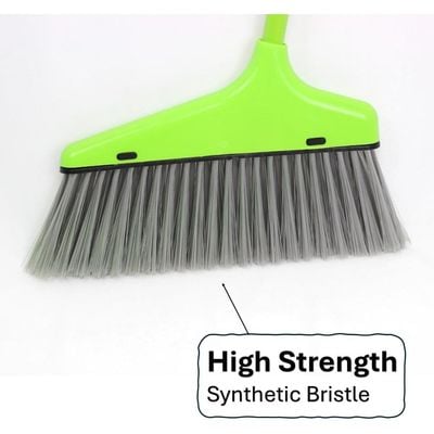 Clean & Care Dustpan with Broom Set Long Handle Household Cleaning tools Home Kitchen Stand up broom Sweeping Floor (ASSORTED)