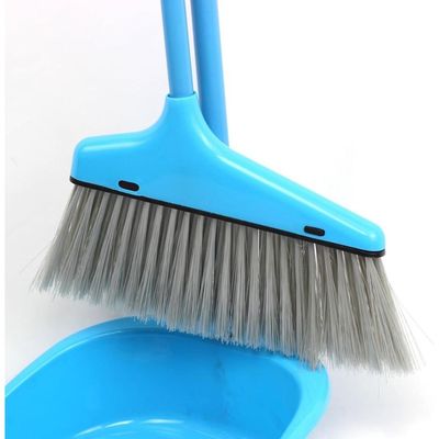 Clean & Care Dustpan with Broom Set Long Handle Household Cleaning tools Home Kitchen Stand up broom Sweeping Floor (ASSORTED)