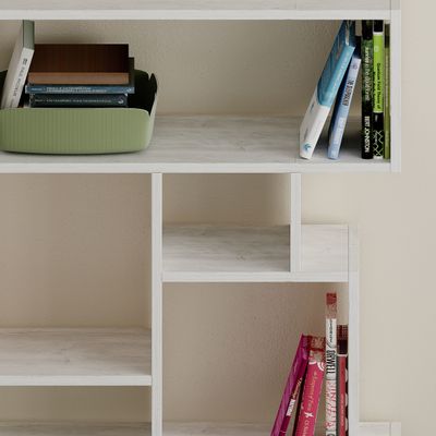 Mourah Karmato Bookcase - Ancient White - 2 Years Warranty