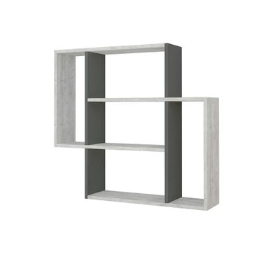 Mourah Mito Wall Shelf - Ancient White/Anthracite - 2 Years Warranty