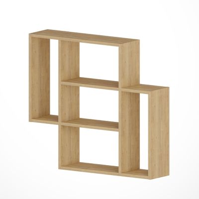 Mourah Mito Wall Shelf - Oak/Oak - 2 Years Warranty