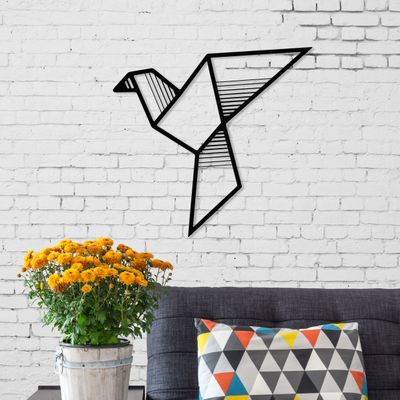 Mourah Metal Wall Art No:14 Fly - Black - 2 Years Warranty