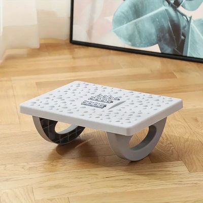 Rocking Foot Rest with Manual Massage Rollers (Grey)