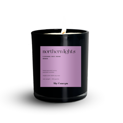 Northern Lights- Luxury Scented Candle (BLACK)