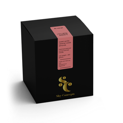 Creamy Sunset- Luxury Scented Candle (BLACK)