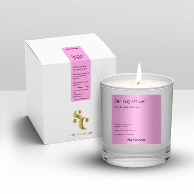 Be My Muse - Luxury Scented Candle (WHITE)