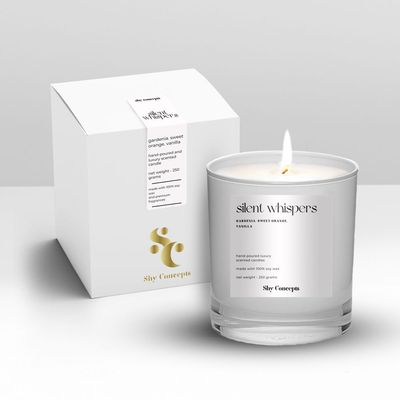 Silent Whispers - Luxury Scented Candle (WHITE)