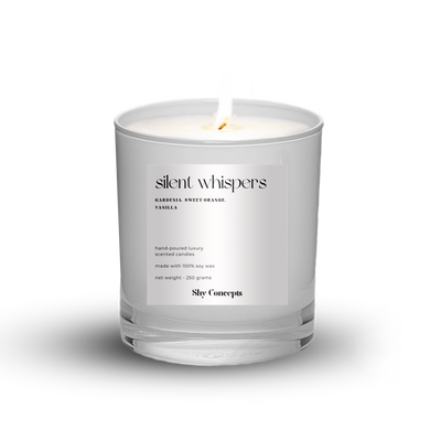 Silent Whispers - Luxury Scented Candle (WHITE)