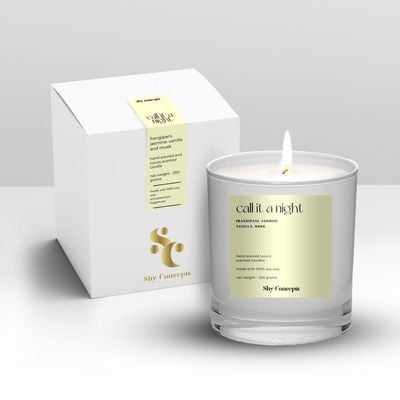 Call it a Night- Luxury Scented Candle (WHITE