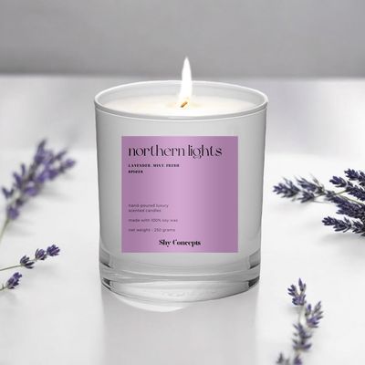 Northern Lights- Luxury Scented Candle (WHITE)