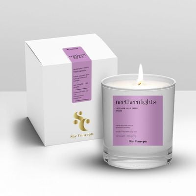 Northern Lights- Luxury Scented Candle (WHITE)