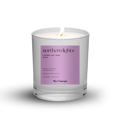 Northern Lights- Luxury Scented Candle (WHITE)