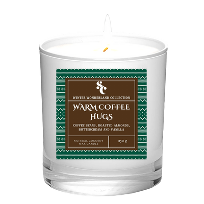 WARM COFFEE HUGS CHRISTMAS SCENTED CANDLE