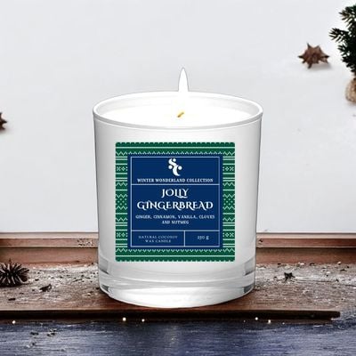 JOLLY GINGERBREAD CHRISTMAS SCENTED CANDLE