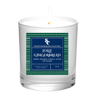 JOLLY GINGERBREAD CHRISTMAS SCENTED CANDLE