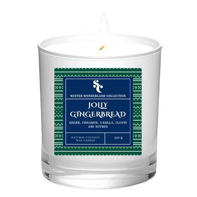 JOLLY GINGERBREAD CHRISTMAS SCENTED CANDLE