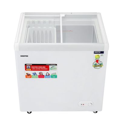 Chest Showcase Freezer-Convertible Freezer And Fridge Function | Faster Cooling Long Lasting Freshness With Temperature Control 260 L 220 W GCF2622SG White