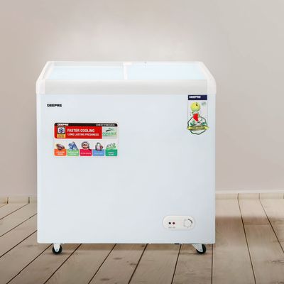 Chest Showcase Freezer-Convertible Freezer And Fridge Function | Faster Cooling Long Lasting Freshness With Temperature Control 260 L 220 W GCF2622SG White