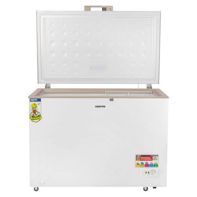 410L Gross/380L Net Capacity Chest Freezer With Compressor Switch Off Function, LED Light, Lock & Key, High Efficiency Molothic Foaming, 2 Food Basket, Adjustable Thermostat, 100% HCF & FCKW Free 140 L 180 W GCF4106WAH White