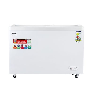 Chest Showcase Freezer Storage Capacity 425 L Convertible Freezer And Fridge Function Faster Cooling Long Lasting Freshness With Temperature Control 250 W GCF4220SG White