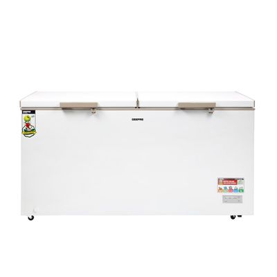 550L Double Door Chest Freezer| Frozen Temperature -18Â°C HCF and FCKW Free| Highly Efficient Monolithic Foaming and Compressor Switch Off Function| Includes Lock and Key, 2 Food Baskets| 1 Year Warranty 550 L 230 W GCF55019WAH White