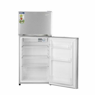 No-frost Double Door Compact Refrigerator 200L Gross Capacity/122L Net Capacity, Auto Defrost-Prevent Ice Formation, Lock And Key, Spacious Vegetable Crisper Box, Fan Cooling For Long Lasting Freshness, 92L Fridge + 30L Freezer Capacity 120 W GRF2003SPN Grey