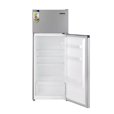 240L Gross - 171L Net Capacity, Double Door Defrost Refrigerator With faster Cooling, Long Lasting Freshness, Extra Space, VCM Steel Body,Tempered Glass Shelves, Handle Lock And Key, Temperature Control, LED Lighting GRF2400SXE Silver