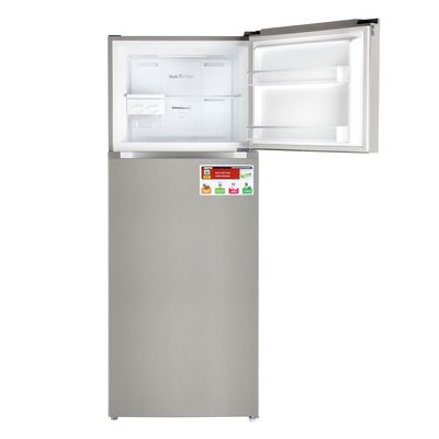 595L Gross/465L Net Capacity No Frost Double Door Refrigerator With Inverter Compressor, Interior LED Lighting, Multi Air Flow, Stainless Steel Finish, Recessed Handle, Chrome Bottle Holder & Chiller Shelves, Glass Shelves,  Fridge - 365L/Freezer- 100L capacity 0 W GRF6021SSXN Silver