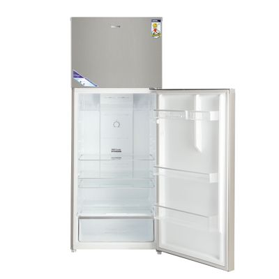 595L Gross/465L Net Capacity No Frost Double Door Refrigerator With Inverter Compressor, Interior LED Lighting, Multi Air Flow, Stainless Steel Finish, Recessed Handle, Chrome Bottle Holder & Chiller Shelves, Glass Shelves,  Fridge - 365L/Freezer- 100L capacity 0 W GRF6021SSXN Silver