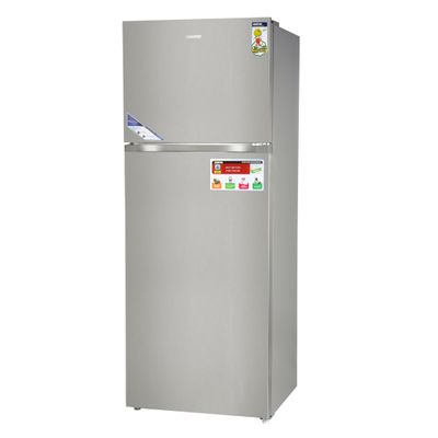 595L Gross/465L Net Capacity No Frost Double Door Refrigerator With Inverter Compressor, Interior LED Lighting, Multi Air Flow, Stainless Steel Finish, Recessed Handle, Chrome Bottle Holder & Chiller Shelves, Glass Shelves,  Fridge - 365L/Freezer- 100L capacity 0 W GRF6021SSXN Silver