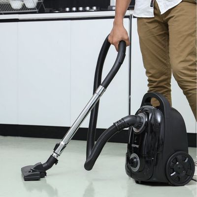 Vacuum Cleaner - Powerful Motor, Cloth Bag & Metal Tube | Speed Control with Low Noise | Ideal Home, Hotel, Shop, Garage & More | 2-Years Warranty 3 L 2600 W GVC19023 Black