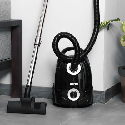 Vacuum Cleaner 3 L Dust Bag Capacity 5 M Cord Length Speed Control Function Powerful Suction And Low Noise Design Perfect For Home Office Apartments Pedal ON/OFF 2200 W GVC19033 Black