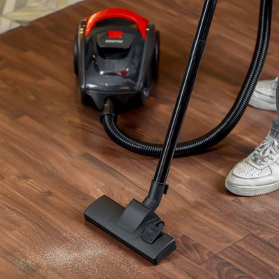 Cyclonic Vacuum Cleaner With 1.5L Dust bag Capacity, Lower Noise Design, Flexible Hose With handle Airflow Control, Pedal On/Off Switch, Automatic Cord Rewinder Function, Hepa Filtration System 1.5 L 2200 W GVC19035 Red, Black