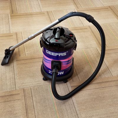 2-in-1 Blow and Dry Vacuum Cleaner - Portable Powerful Copper Motor | Comfortable Handle with Adjustable Suction Power | 21L Capacity - Dust Full Indicator 25 L 2300 W GVC2588 Purple/Pink/Silver