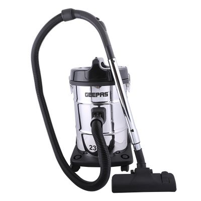 2-in-1 Blow and Dry Vacuum Cleaner, Powerful Copper Motor, Stainless Steel Tank - Dust Full Indicator - 2-Year Warranty 23 L 2300 W GVC2597 Silver/Black