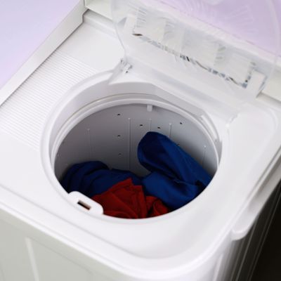 Twin Tub Semi-Automatic Washing Machine- GSWM6466| Hidden Control Panel and Semi-Automatic Top Load Washing Machine| Spin Capacity: 7.0 KG| White 400 W GSWM6466 White