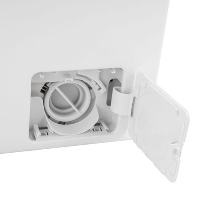 Geepas Fully Automatic Front Load Smart Washing Machine With Drum Cleaning Function, Smart Weight Function, Stainless Steel Drum, Steam Function, GWMF6210LCR White
