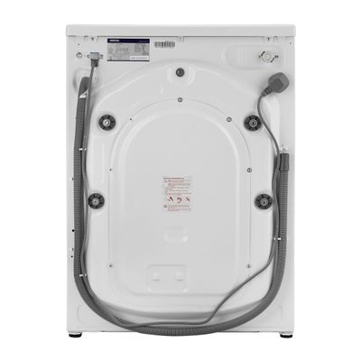 Geepas Fully Automatic Front Load Smart Washing Machine With Drum Cleaning Function, Smart Weight Function, Stainless Steel Drum, Steam Function, GWMF6210LCR White