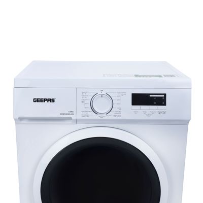 Geepas 6Kg Front Loading Washing Machine, 15programs | 1000 RPM | LED Display | Waterproof IPX4 | 1 Years Warranty GWMF68005LCU White