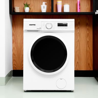 6Kg Front Loading Washing Machine, 15programs | 1000 RPM | LED Display | Waterproof IPX4 | 1 Years Warranty GWMF68005LCU White